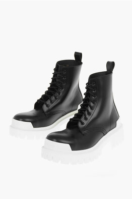 Balenciaga Black Suede Lace Up Ankle Boots Size 38 Balenciaga  TLC