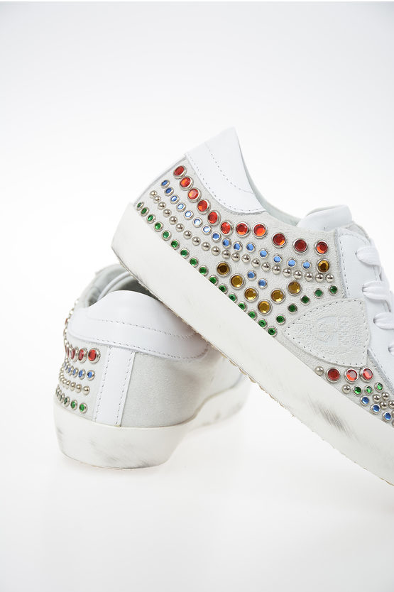 Philippe Model Junior Leather Studded PARIS Sneakers girls - Glamood Outlet