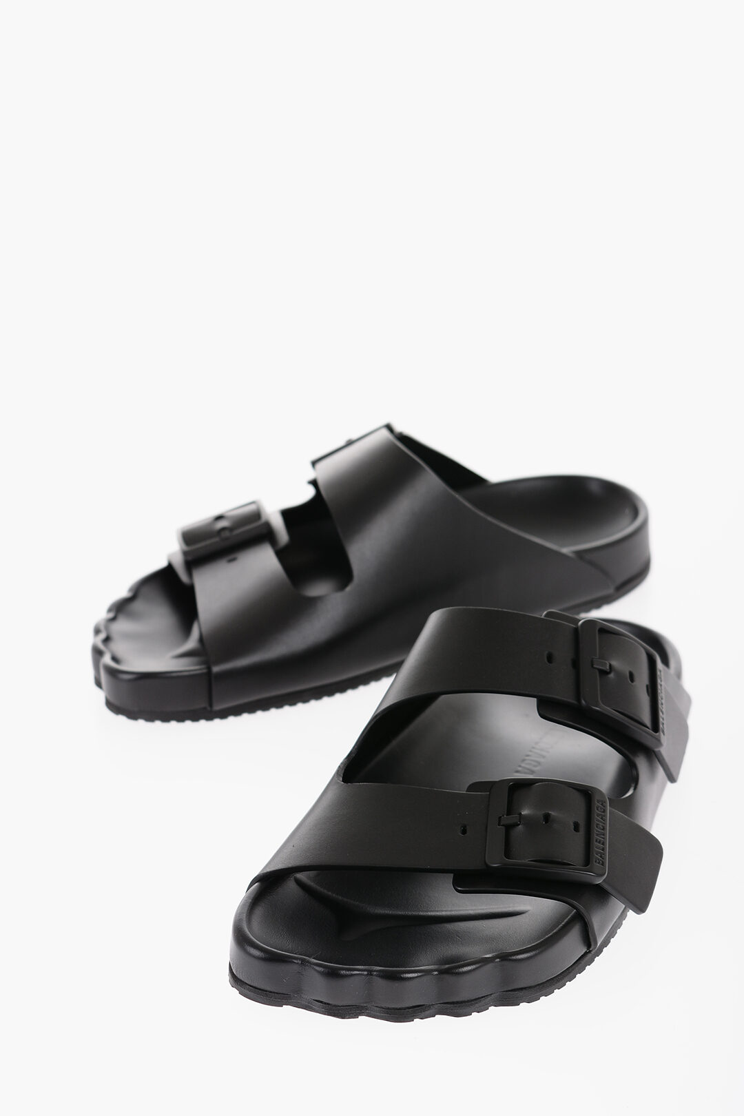 Balenciaga Leather SUNDAY Sandals with Double Bckle men