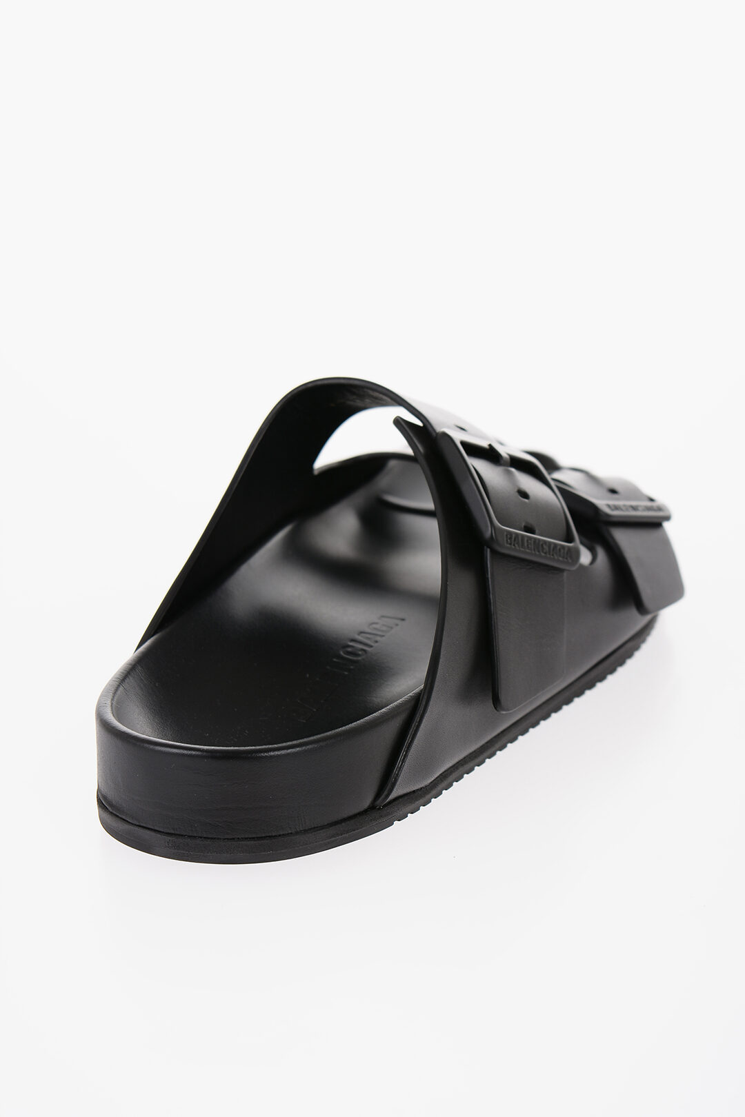 Balenciaga Leather SUNDAY Sandals with Double Bckle men