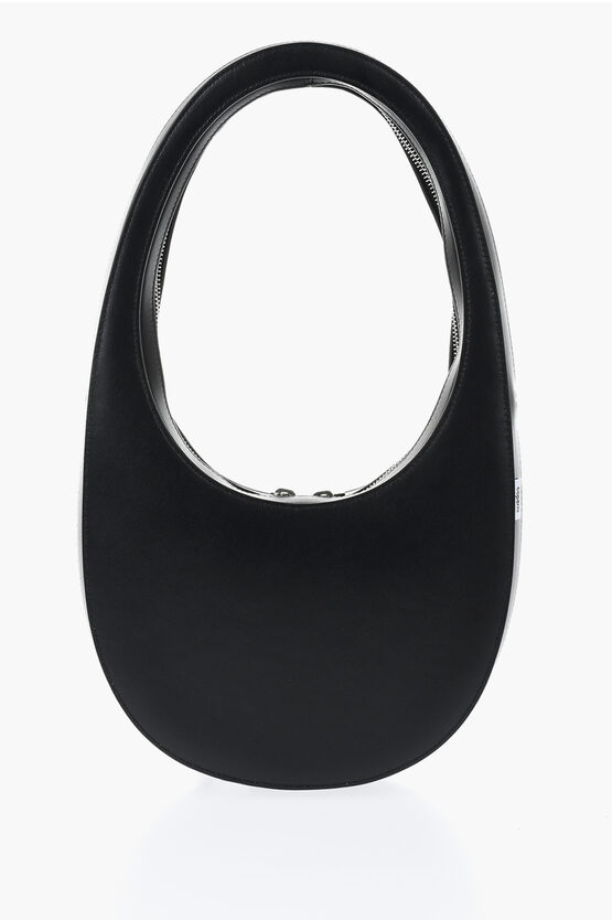 COPERNI LEATHER SWIPE CLUTCH WITH SHOULDER STRAP