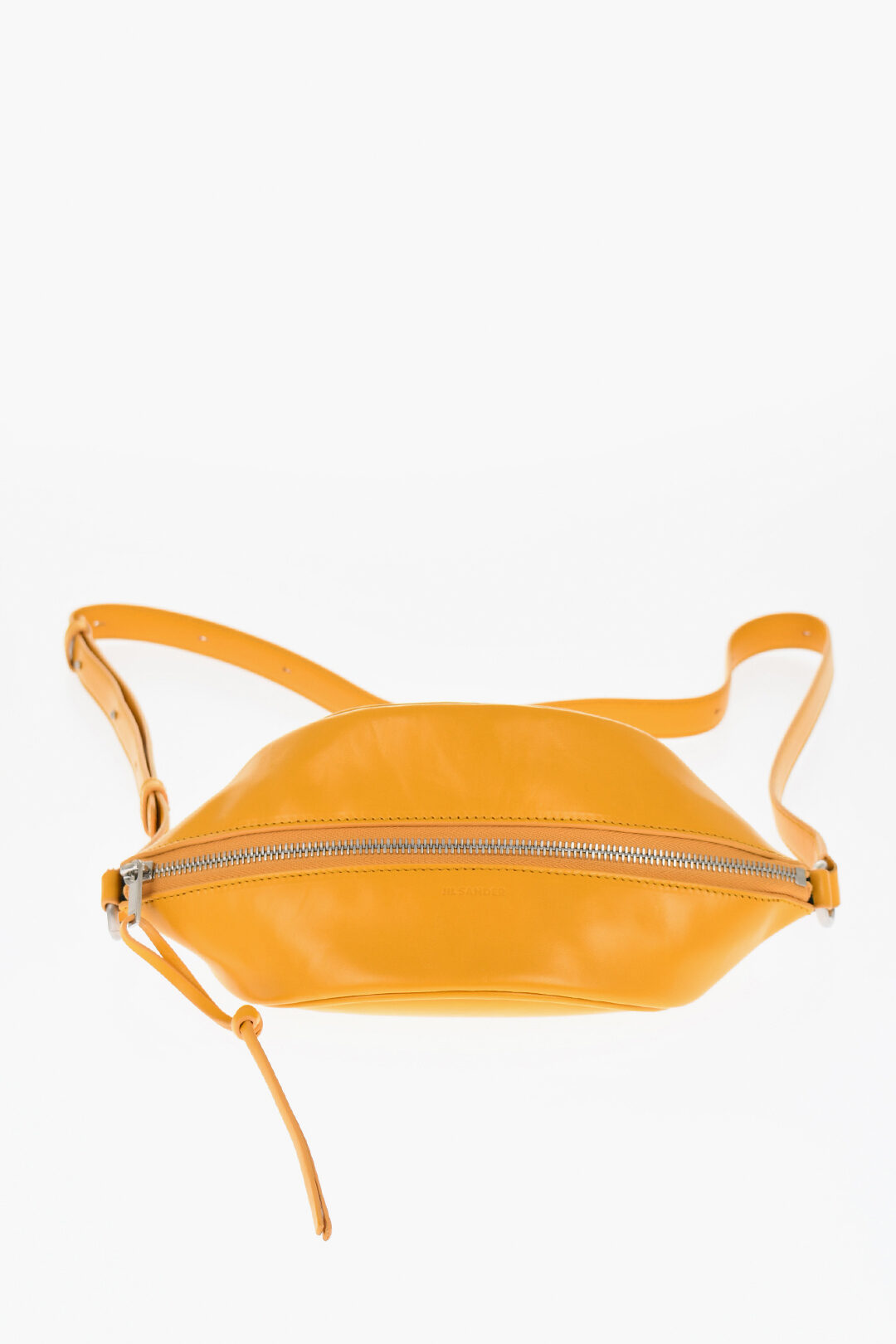 Jil Sander Leather TACO Crossbody Bag with Zip Closure men