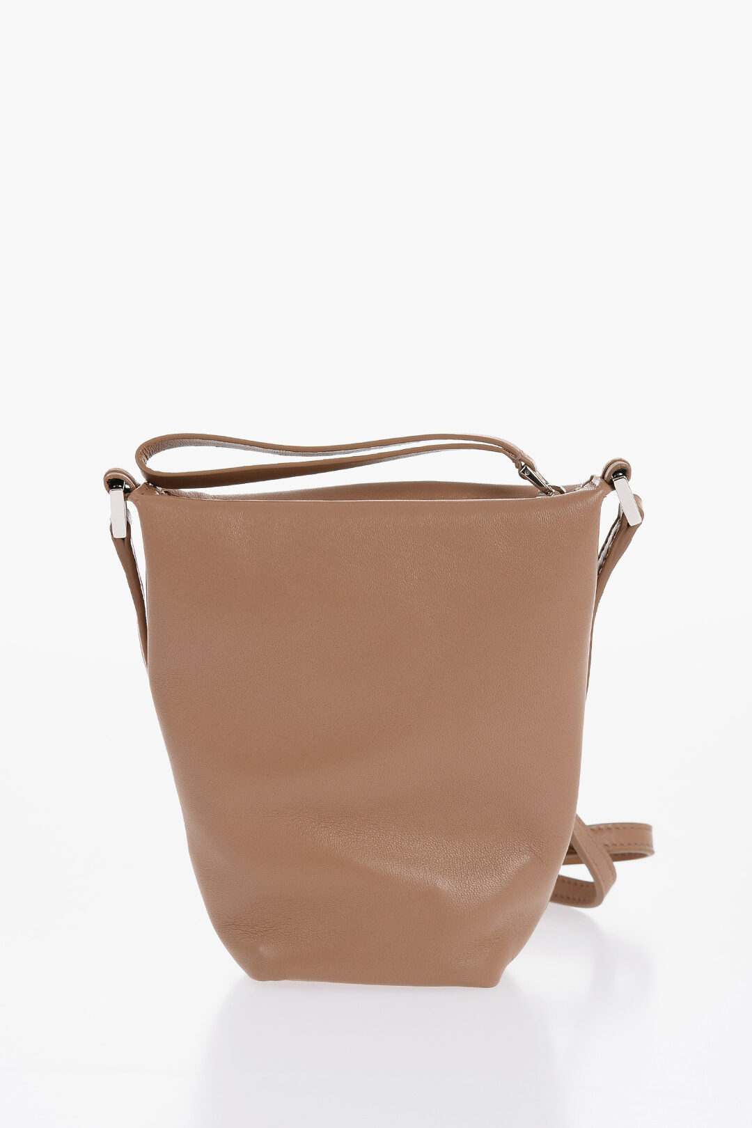 Jil Sander Leather TAKE AWAY Mini Crossbody Bag with Zipped