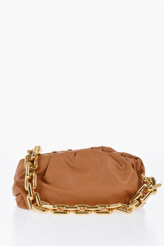 Bottega Veneta Leather The Chain Pouch Bag With Magnetic Closure