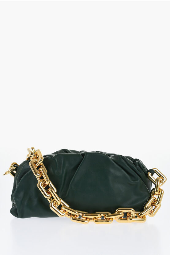 Bottega Veneta Leather The Chain Pouch Bag With Magnetic Closure