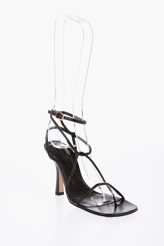 関税送料込♡BOTTEGA VENETA GLEAM ヒールサンダル Bottega Veneta Rubber GLEAM Heeled Sandals 10cm women