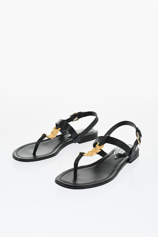Victoria Beckham Leather Thong Sandals