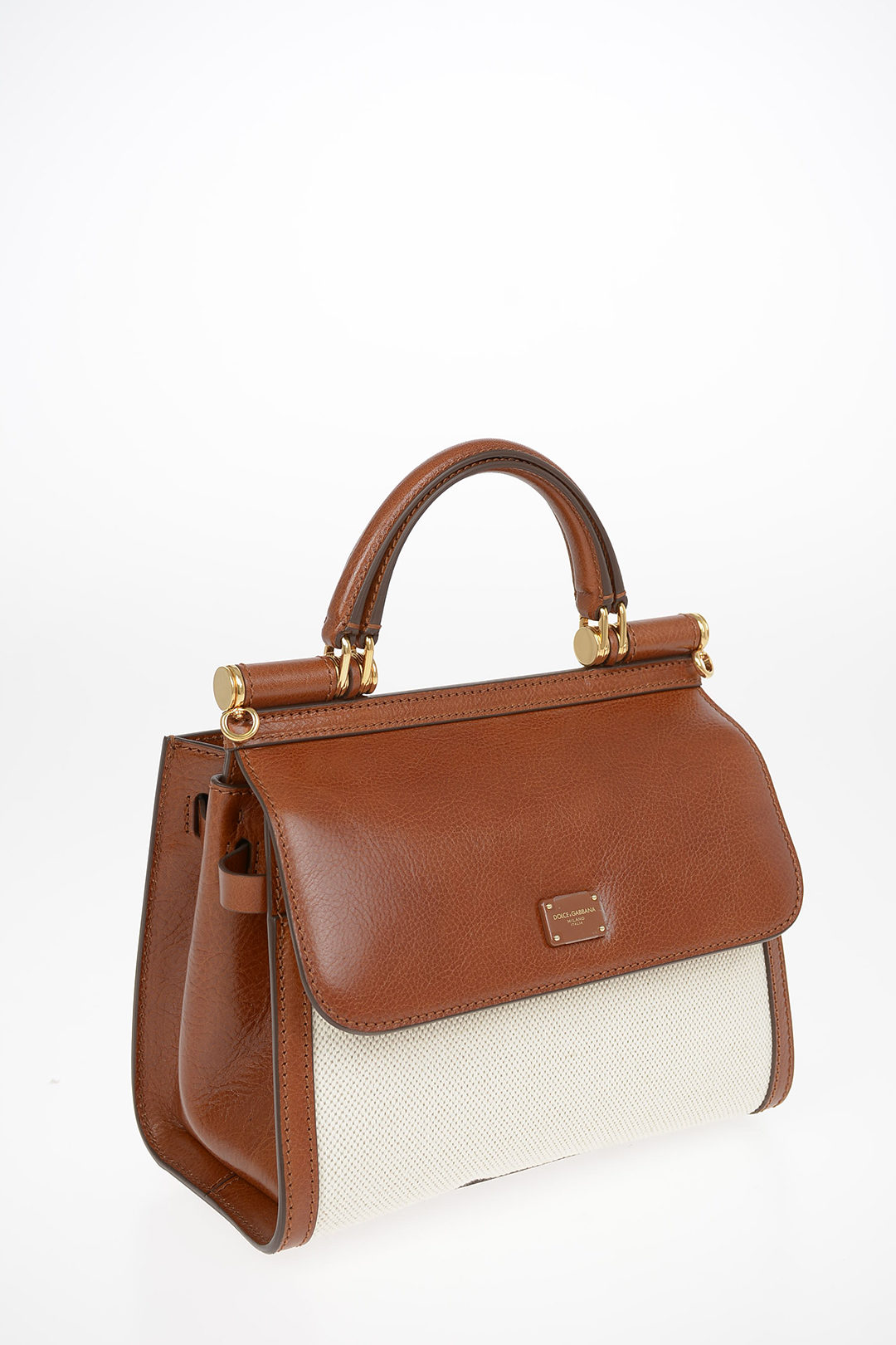 Sicily leather handbag Dolce & Gabbana Camel in Leather - 32010538