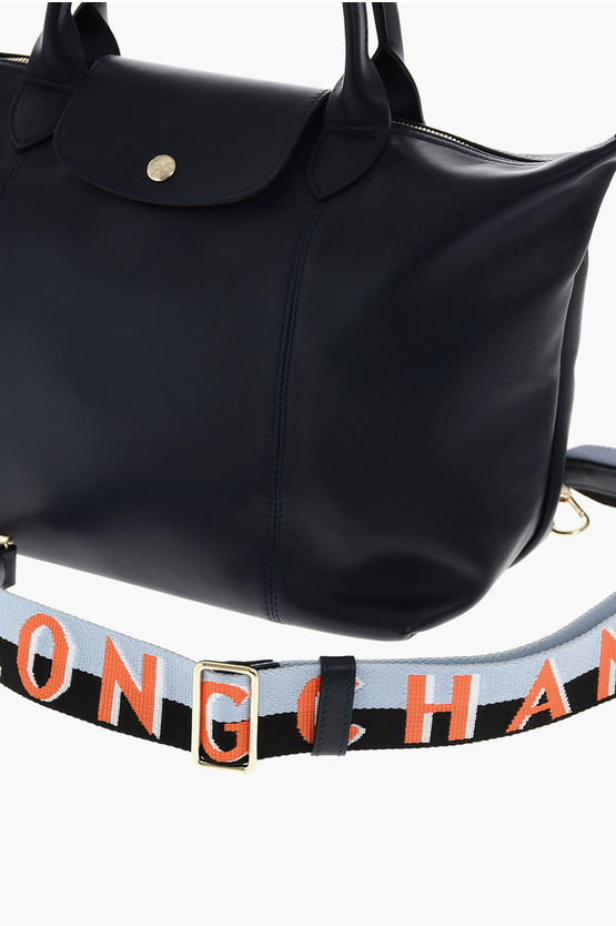 Longchamp Leather Tote Bag LE PLIAGE with Removable Shoulder Strap