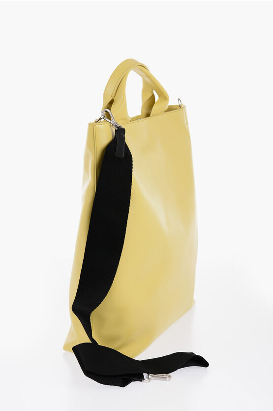 Leather Tote Bag with Removable Shoulder Strap