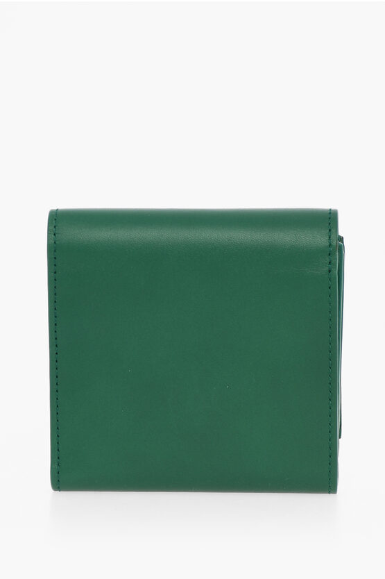 Bottega Veneta Leather Trifold Wallet with Purse women