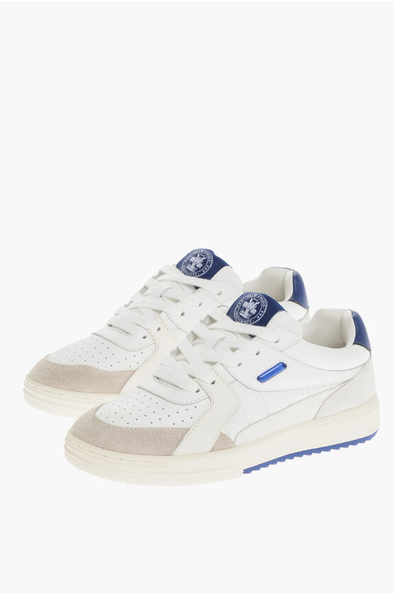 PALM ANGELS LEATHER UNIVERSITY LOW-TOP trainers