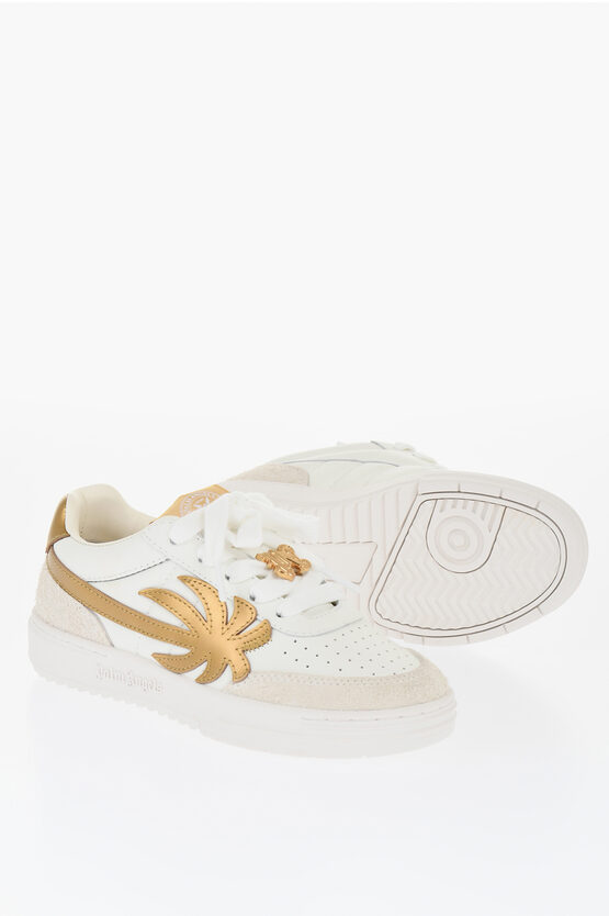 Palm Angels Palm Beach University Leather Sneakers