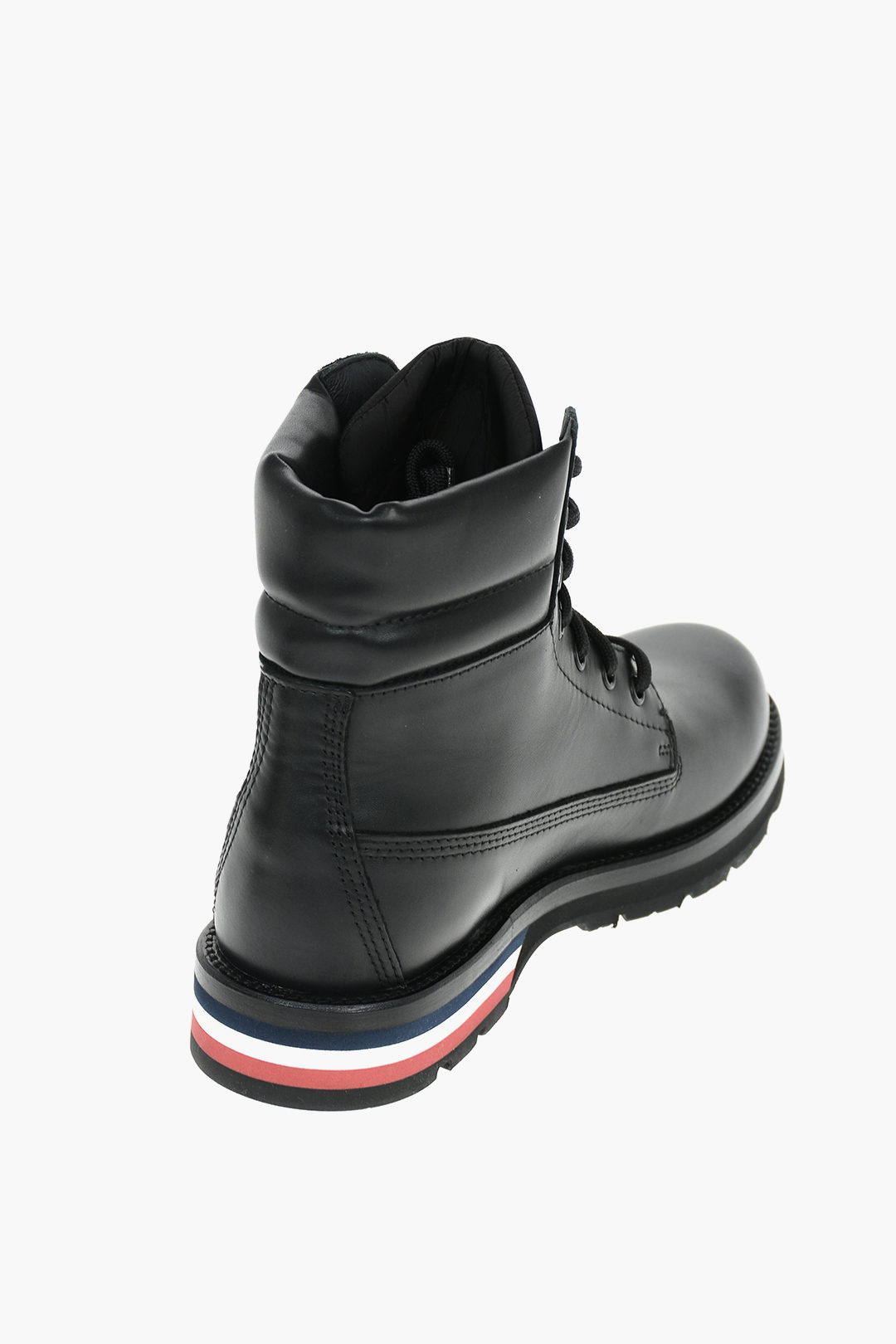 Moncler Leather VANCOUVER Hiking Boots with Tricolor detail on the