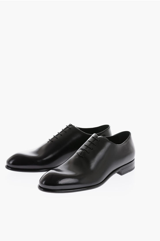 Ermenegildo Zegna Leather Vienna Evening Oxford Shoes In Black