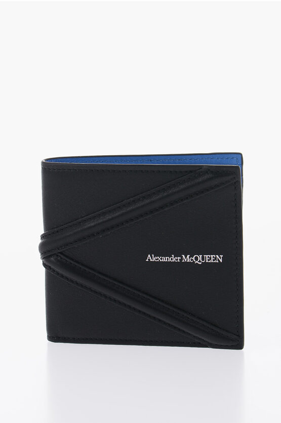 Shop Alexander Mcqueen Leather Wallet With Contrasting Inner