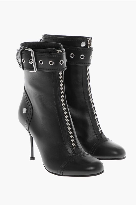 Alexander Mcqueen Heeled Biker Boots