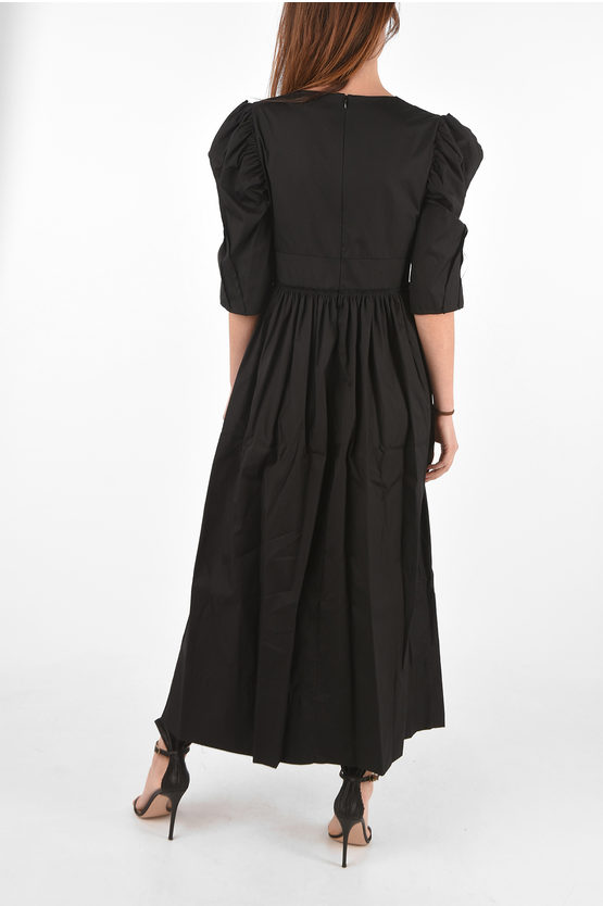 Brock Collection leg-o-mutton sleeve maxi QUARTINE dress women ...