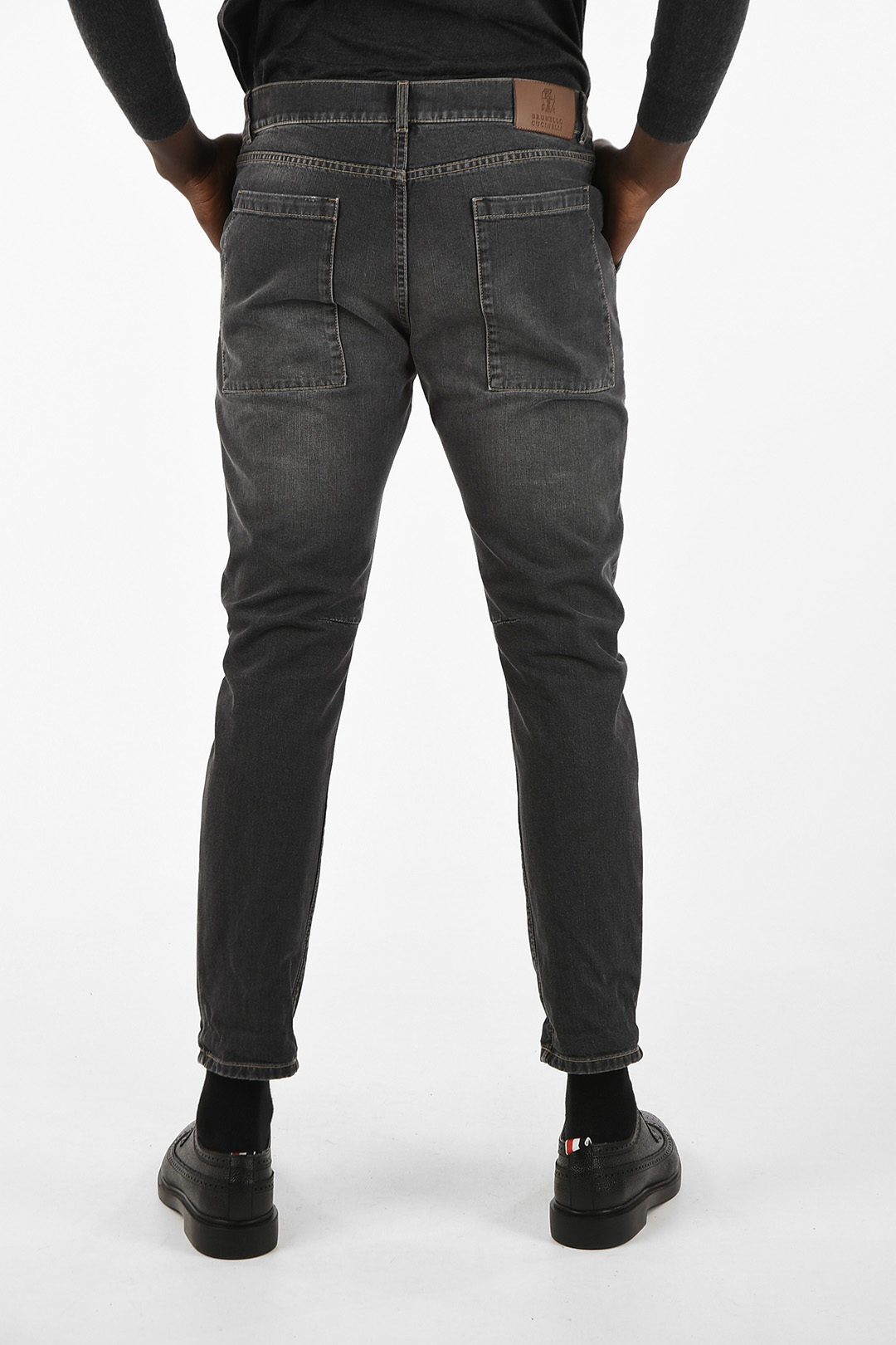Brunello Cucinelli LEISURE FIT Destroyed Jeans 16cm men