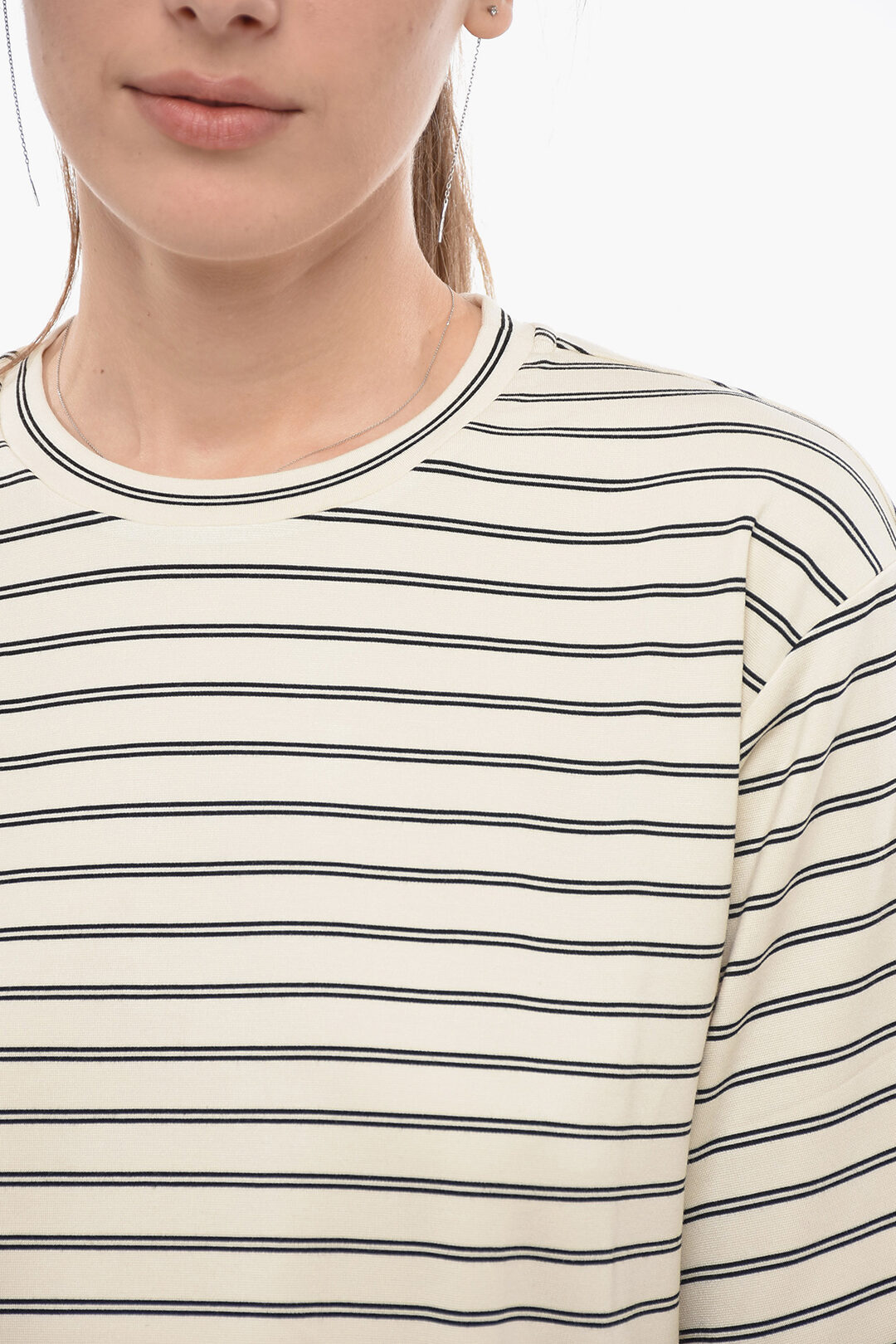 Tシャツ・カットソー 'S Max Mara Woman T-Shirt Striped 2519941013600 009 Jersey crew-neck T-shirt, black | Weekend Max Mara