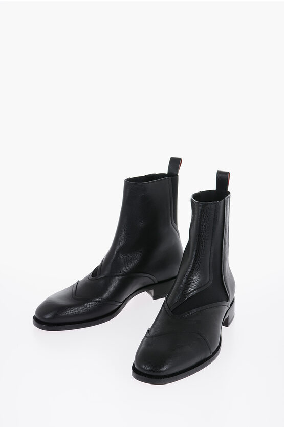 Shop Christian Louboutin Lether Boabi Boots With Elastic Inserts