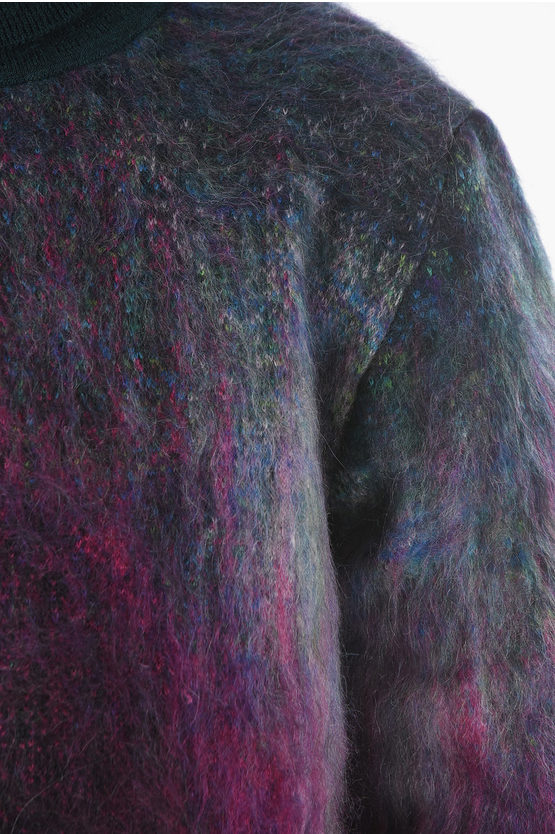 Berluti LEV KHESIN X BERLUTI Fuzzy Degradé Wool Sweater with Turtleneck