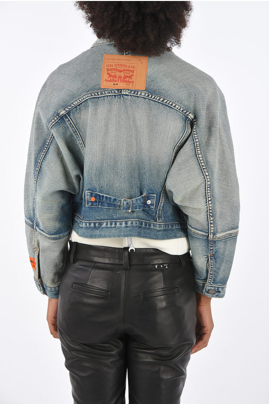 Heron Preston LEVI'S denim cropped jacket women Glamood Outlet