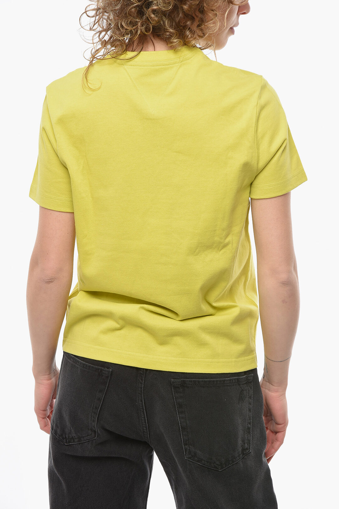 【関税込み】Bottega Veneta イエロー リラックス Tシャツ Bottega Veneta Light Cotton SUNRISE T-shirt with Crew-neck