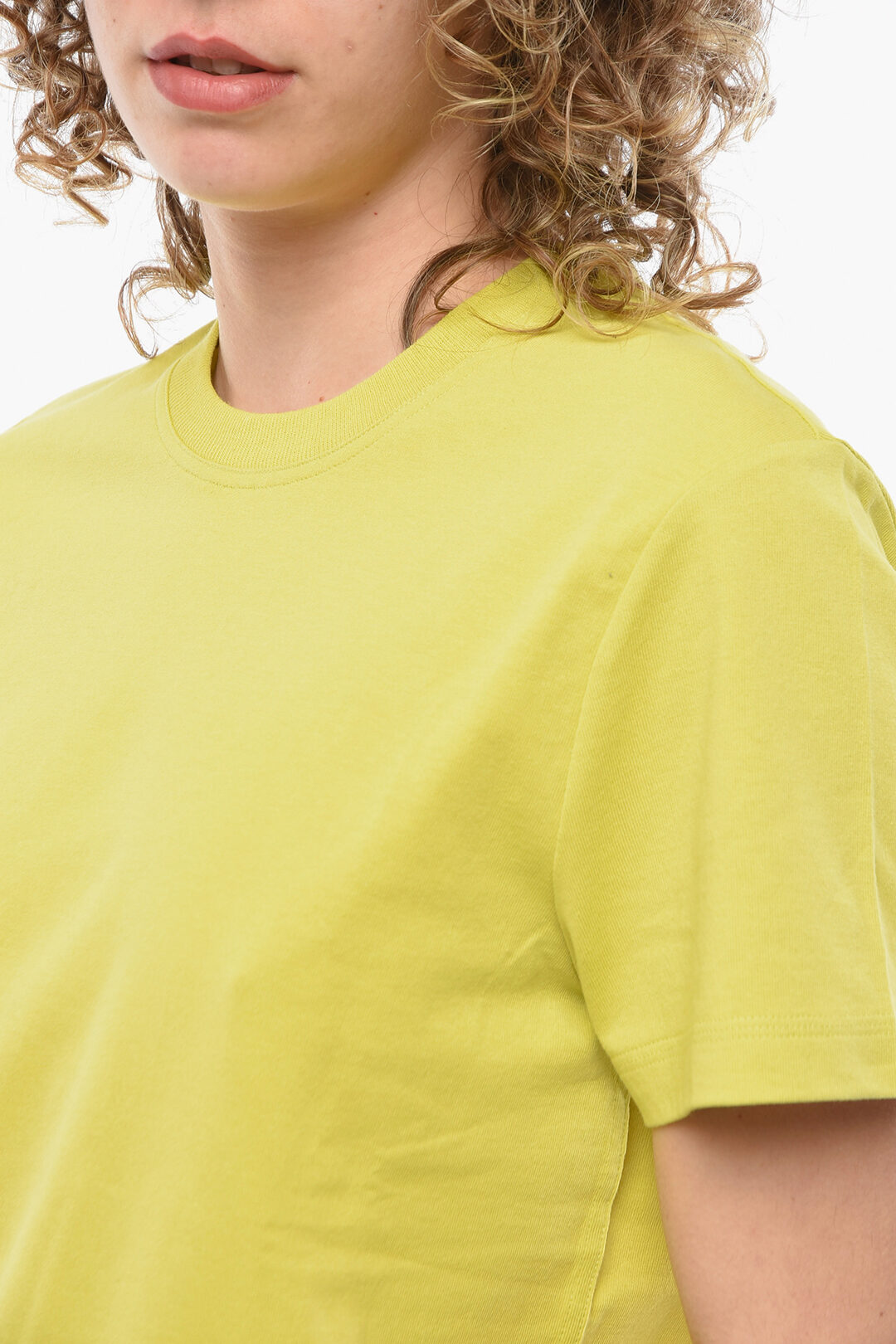 【BOTTEGA VENETA】Sunrise Light Cotton Round Neck T-shirt Bottega Veneta Light Cotton SUNRISE T-shirt with Crew-neck