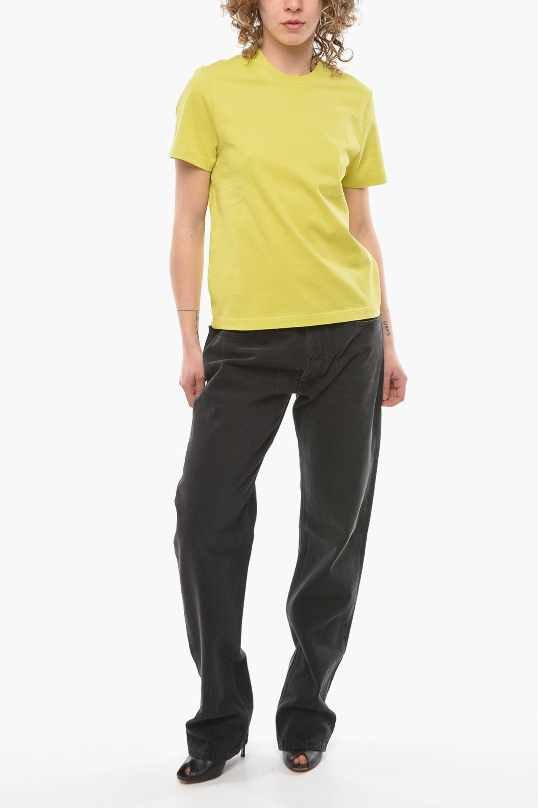 Bottega Veneta Light Cotton SUNRISE T-shirt with Crew-neck