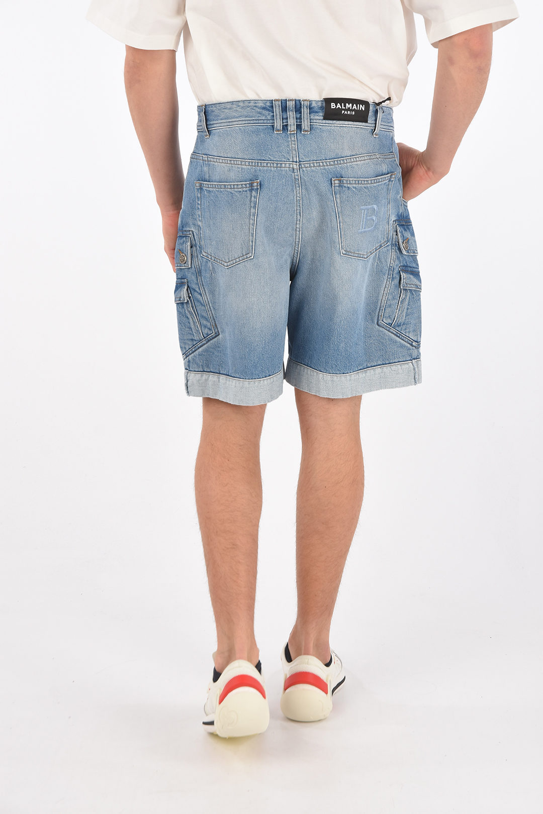 Jean cargo store shorts