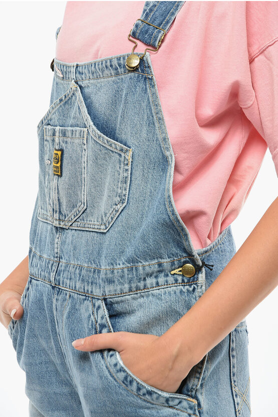 オールインワン・サロペット WASHINGTON DEE CEE FW22 DUNGAREES WITH LOGO (SAWW_0098) Washington Dee Cee Denim Overalls — Vintage Headquarters
