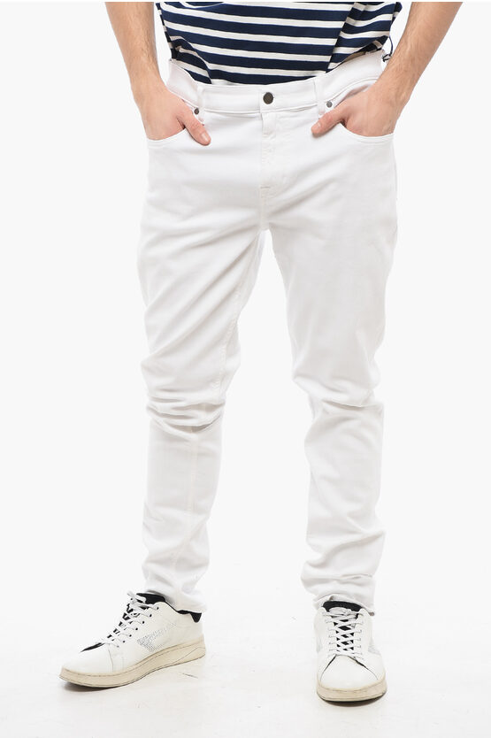 7 FOR ALL MANKIND LIGHT WASH SLIMMY TAPERED FIT JEANS 17CM 