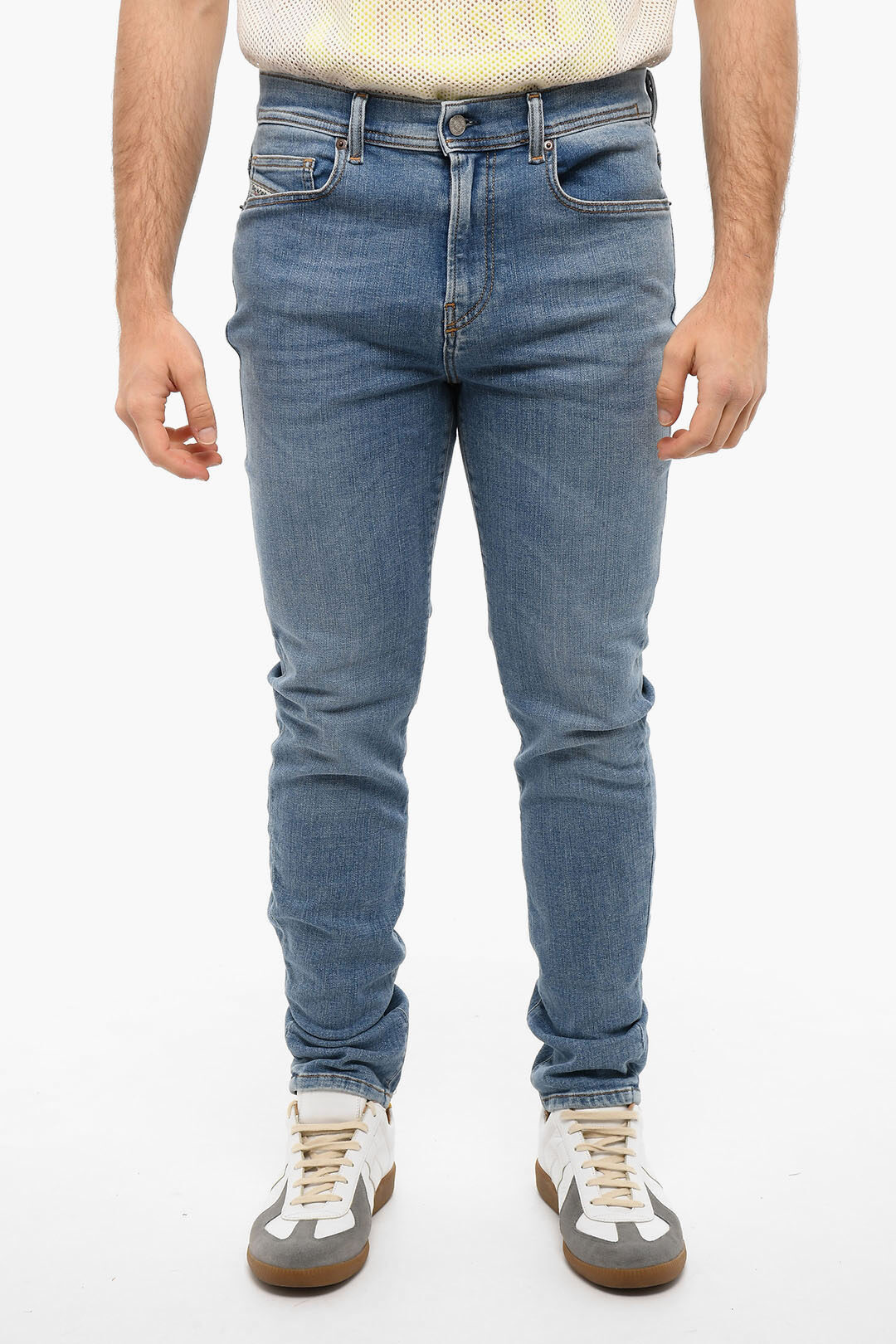 Diesel Light-washed 1983 Skinny Jeans with High Waist men - Glamood Outlet