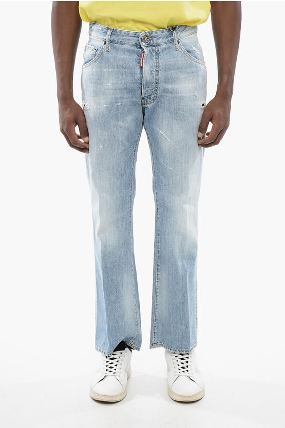 Light-Washed Distre… - image