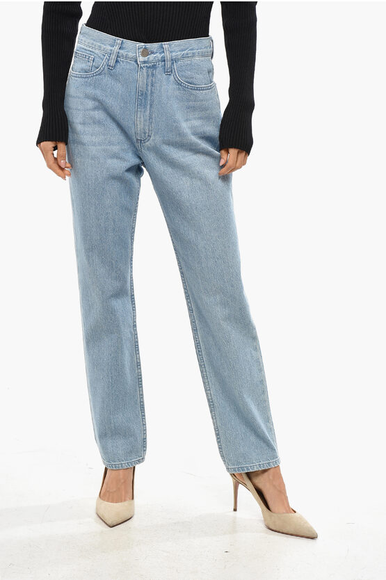 Partow Light Washed Slim Fit Denims 16cm In Blue