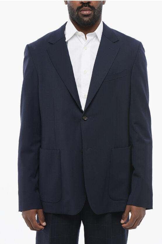 Lanvin Light Wool Blazer With Patch Pockets