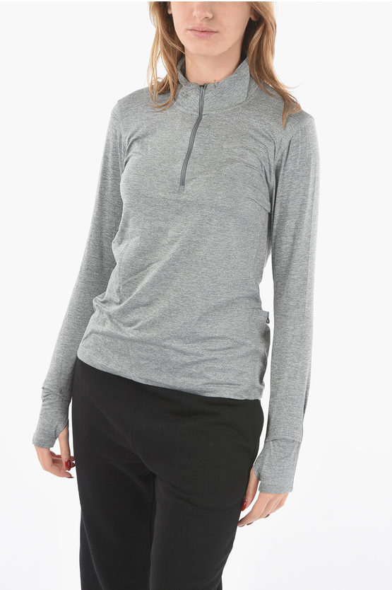 Nike Lightwear Half Zip Sweater In Gray