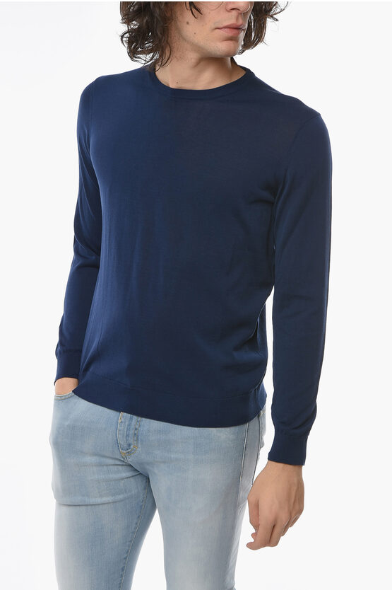Shop Drumohr Lightweight Cotton Crew-neck Sweater