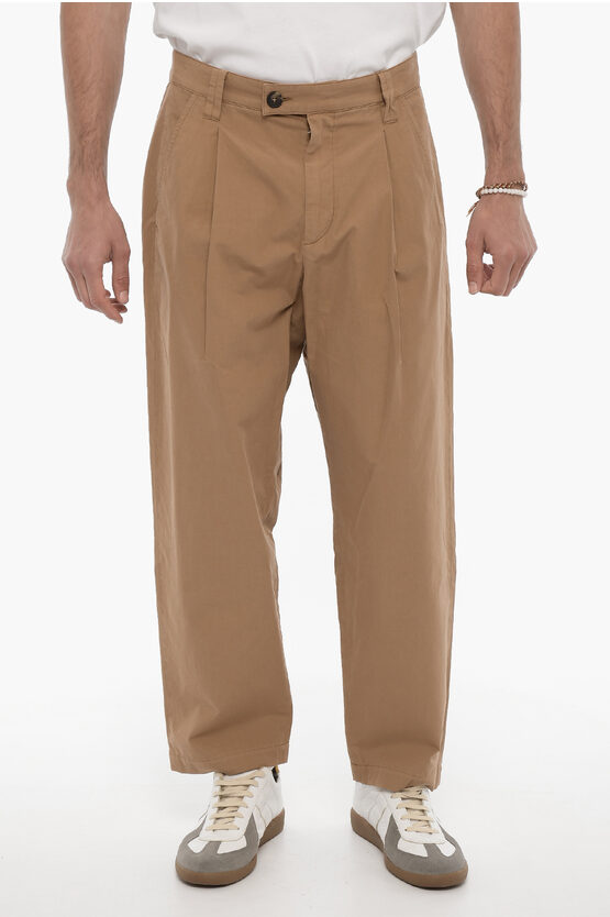 Shop Apc Lightweight Cotton Renato Single-pleat Pants With Belt Loops