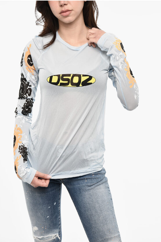 Dsquared2 Lightweight Printed Crew Neck T-shirt