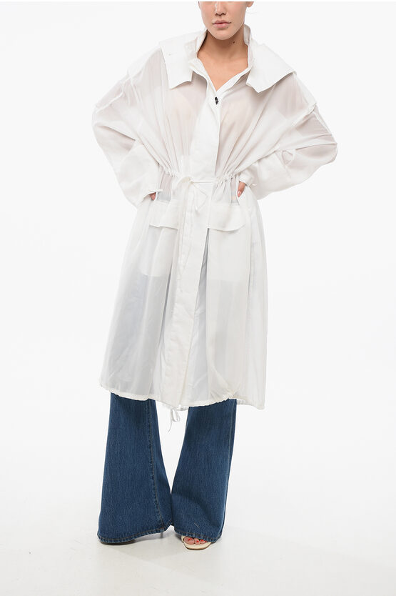 Ferragamo Lightweight Silk Parka With Hood