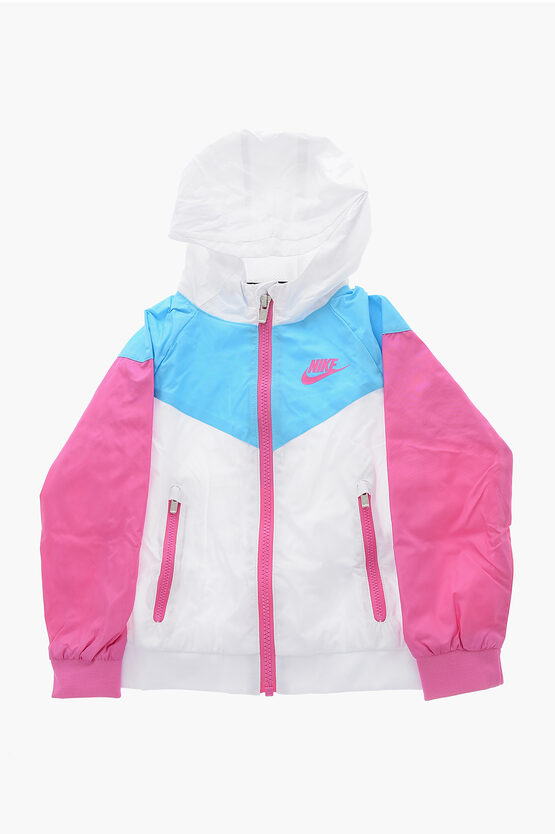 Nike Lightweight Windbreaker Jacket With Hood In Pink