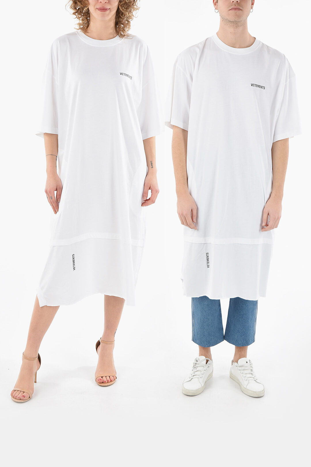 LIMITED EDITION Double-layered UNISEX Cotton Maxi T-Shirt