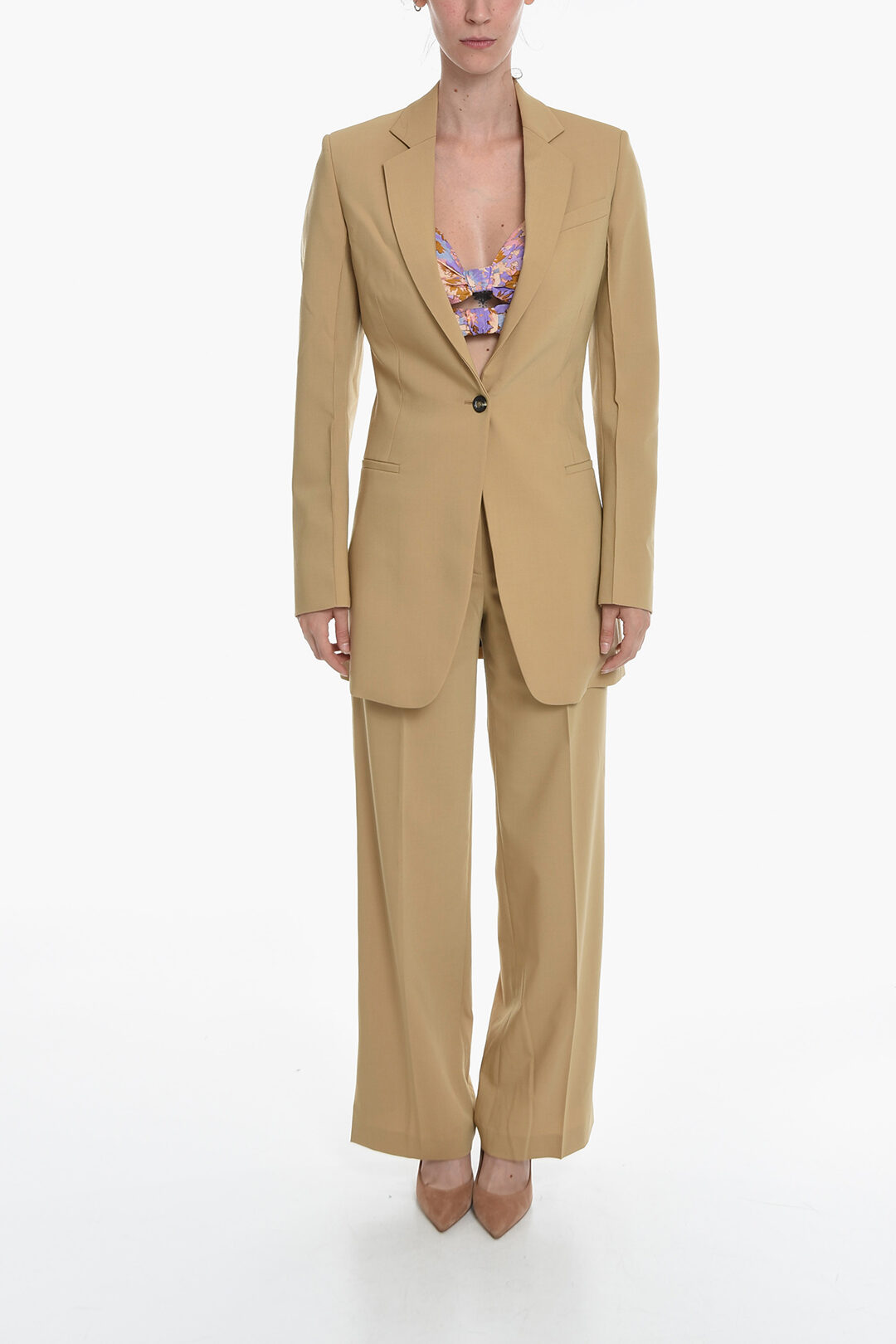 Loewe Lined Single Breasted Blazer With Jetted Pockets women