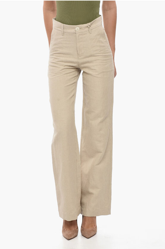 Apc Beige Seaside Trousers In Neutrals