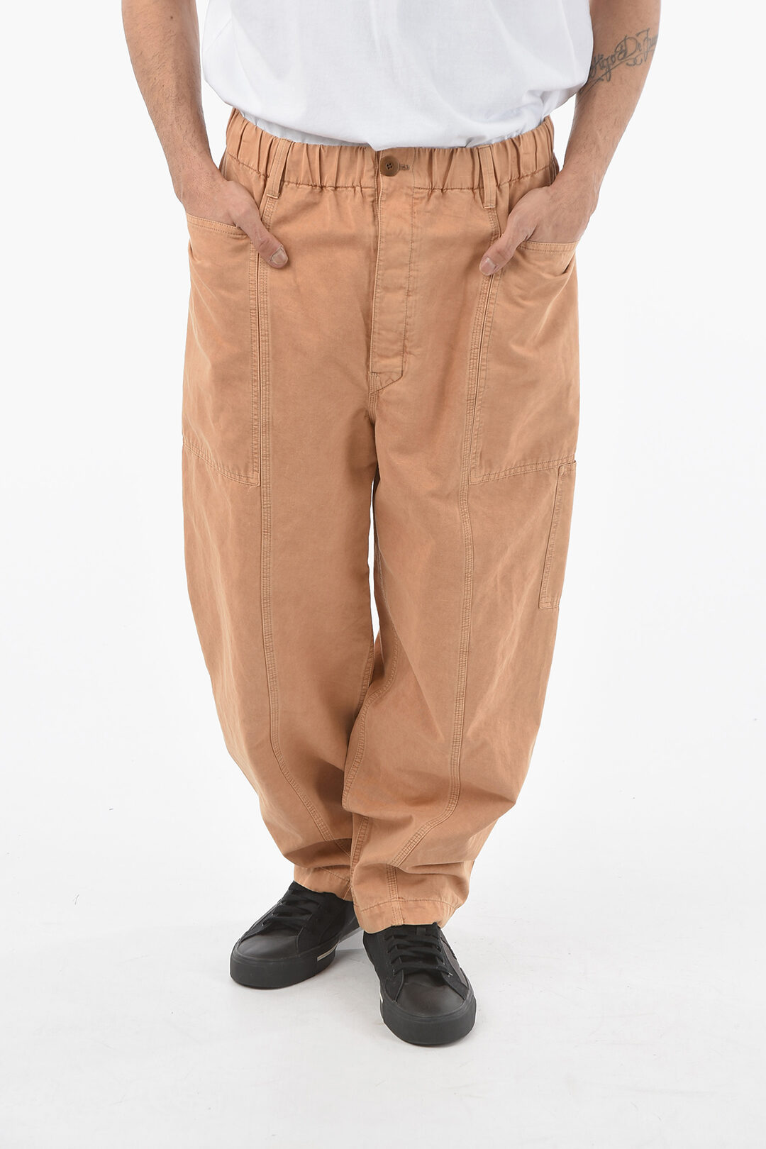 LEMAIRE / ボトム/46/コットン/BEG/M221PA196LF688/FATIGUE PANTS Lemaire Linen and Cotton FATIGUE Pants men - Glamood Outlet