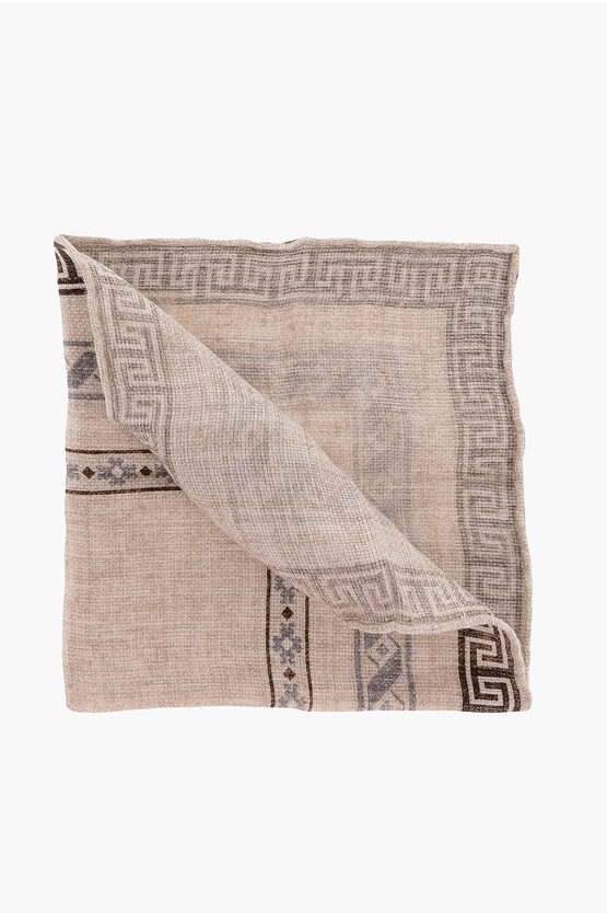 Brunello Cucinelli Linen And Cotton Handkerchief In Neutral