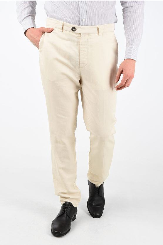 Brunello Cucinelli Linen and Cotton LEISURE FIT Pants men