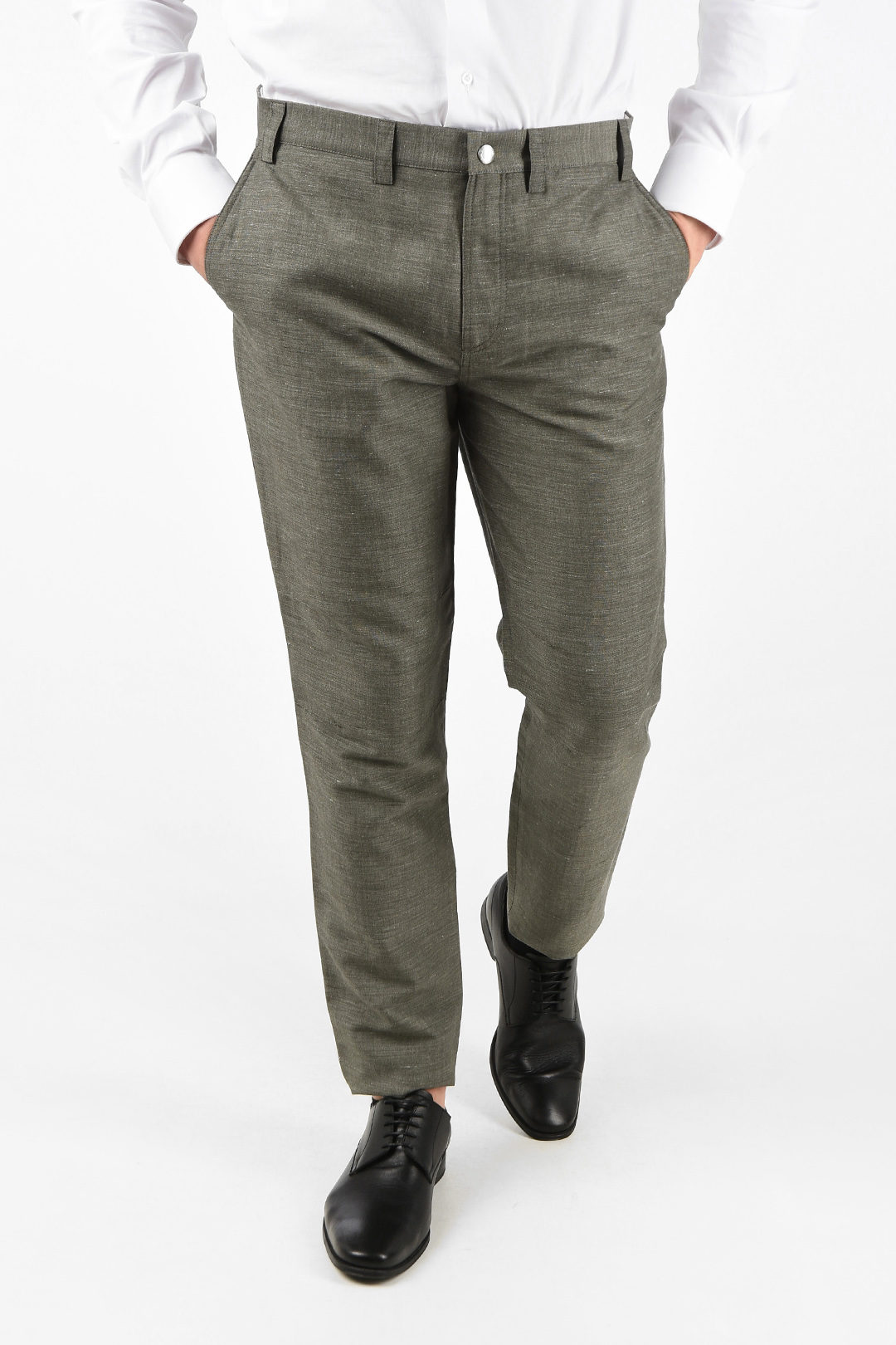 Brunello Cucinelli Linen and Wool LEISUR FIT Pants men - Glamood Outlet